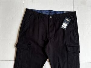 NWT U.S.Polo Assn Mens Black Cargo Utility Straight Pants 36x31 ActivateStretch